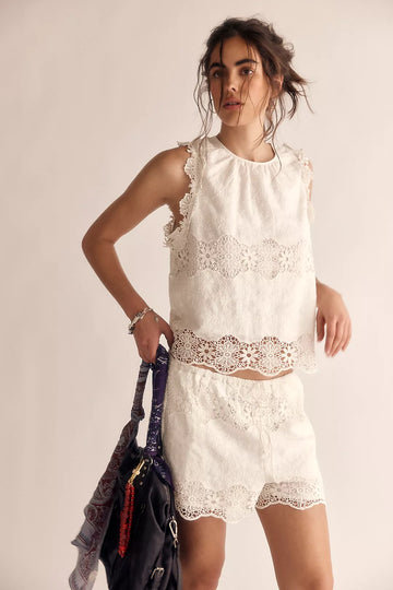 Lace - Detailed Two - Piece Set