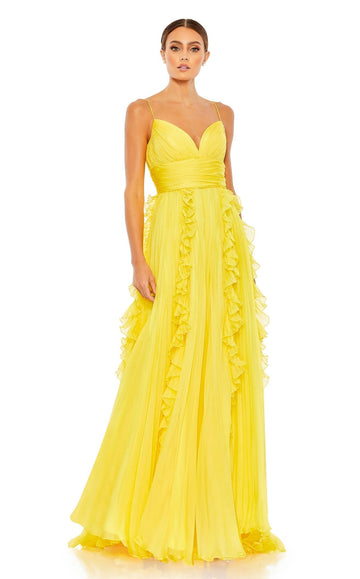 Chiffon Ruffled Maxi Dress