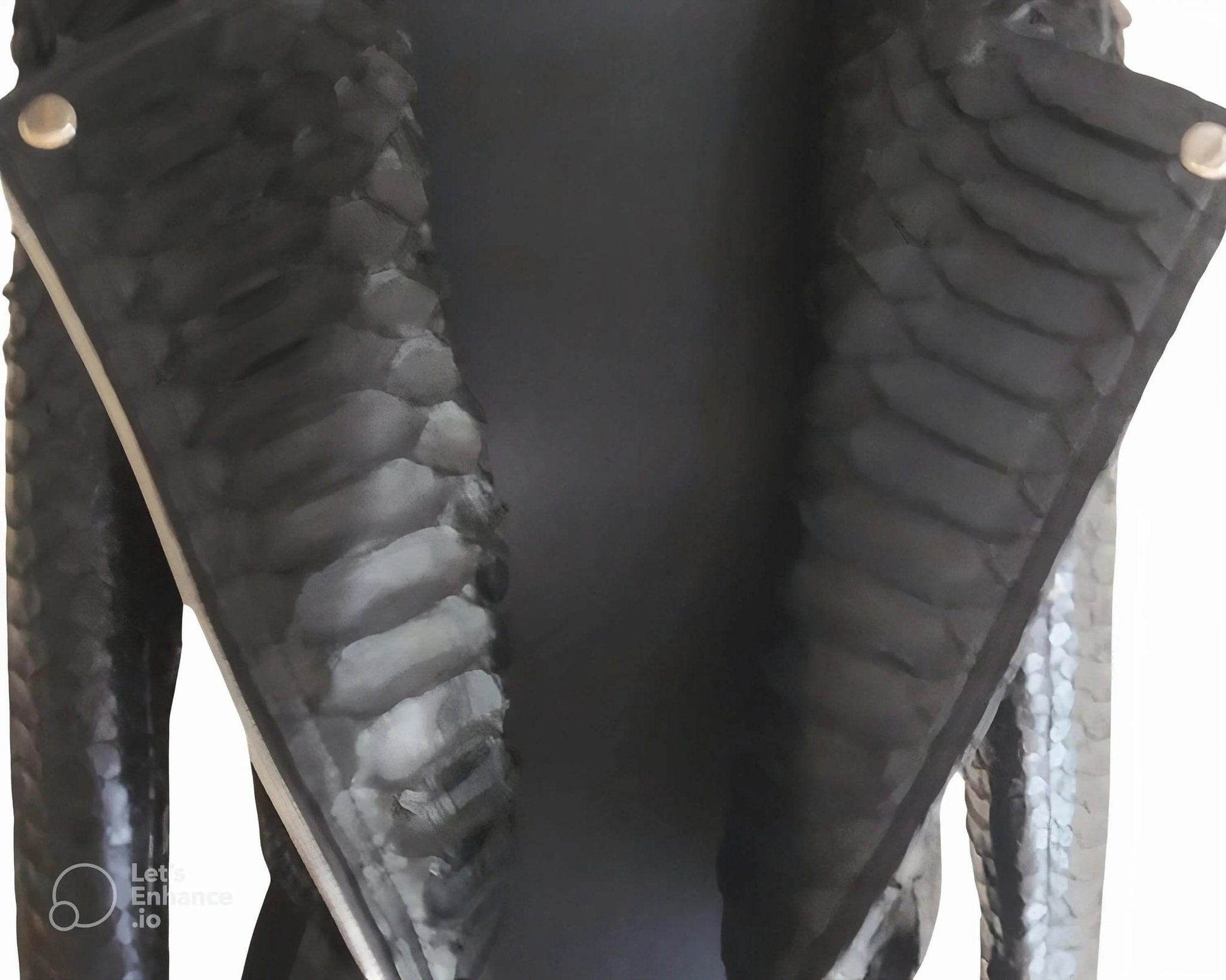 Black Python Snakeskin Leather Jacket for Women - LFM Fashion