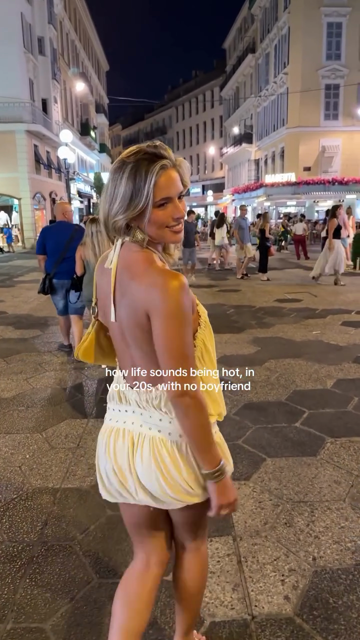 Yellow Halter Neck Backless Mini Dress