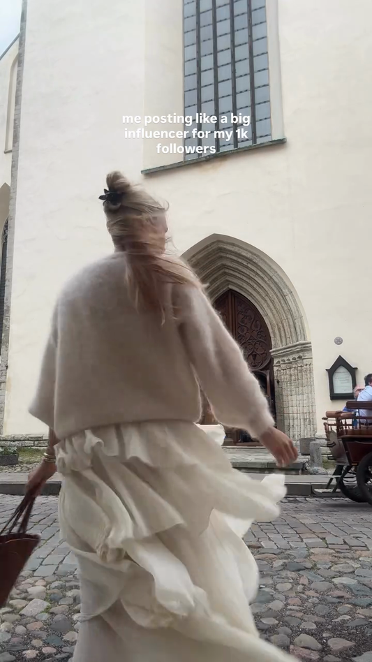 Cream - Colored Mohair Sweater