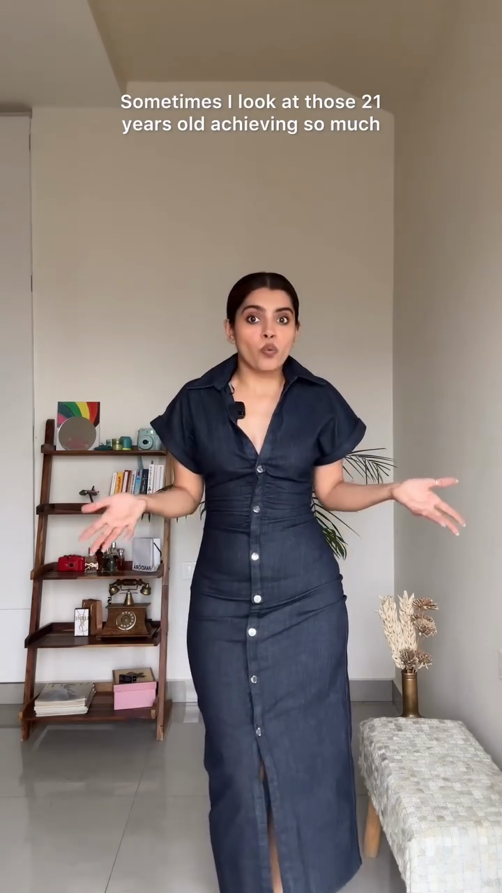 Denim Button - Front Maxi Dress