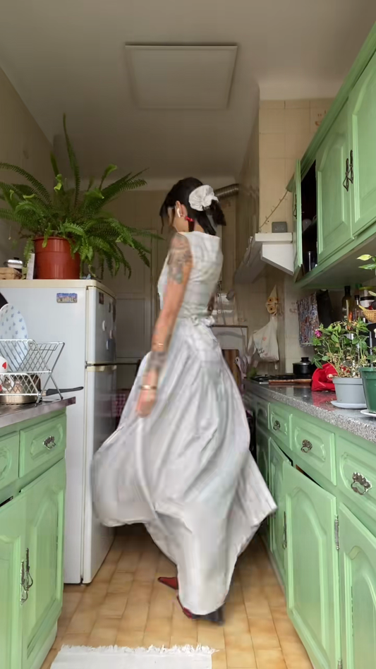 Plaid Sleeveless Maxi Dress