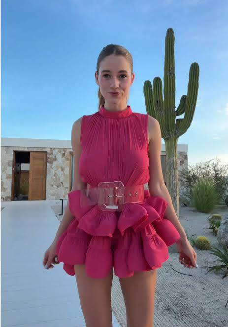 Hot Pink Sleeveless Ruffled Romper