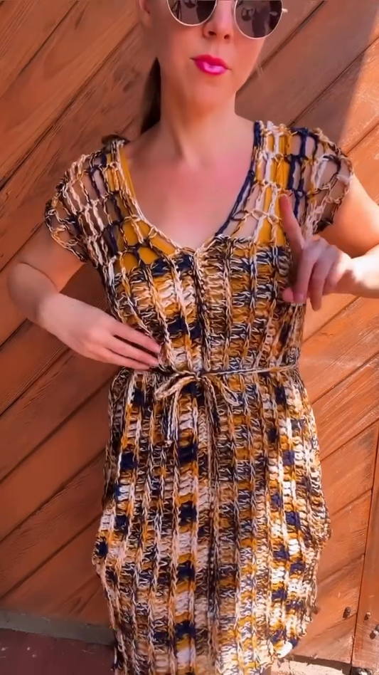 Color - Block Knit Dress