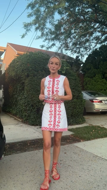 White Embroidered Sleeveless Top and Maxi Skirt Set