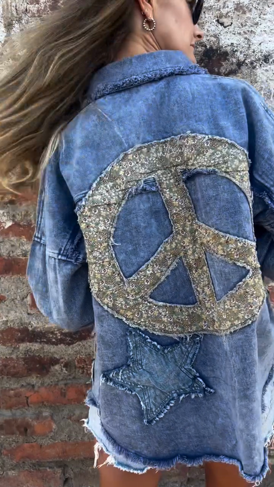Distressed Denim Jacket