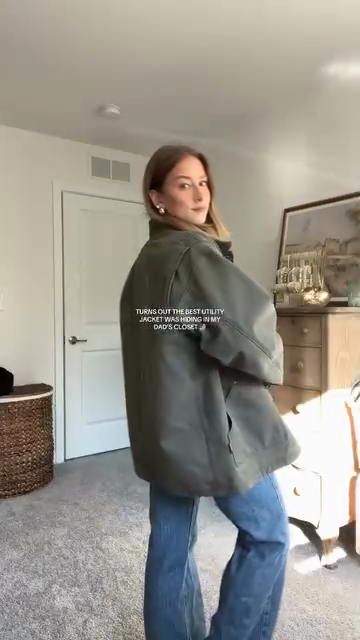 Olive Green Utility Jacket