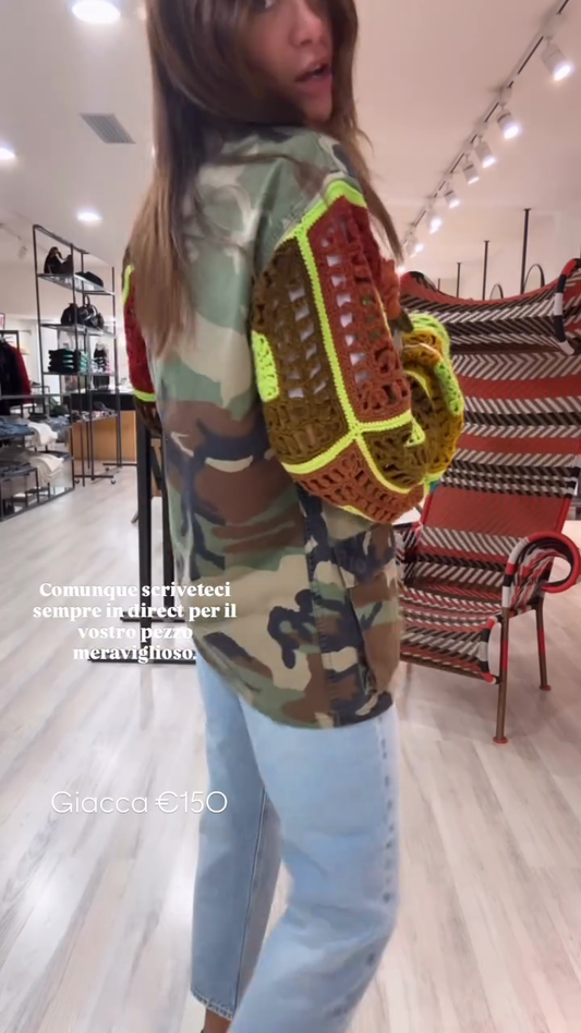 Camouflage - Crochet Hybrid Jacket