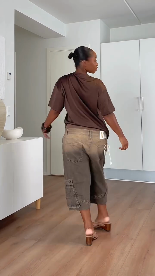 Distressed Cropped Jeans