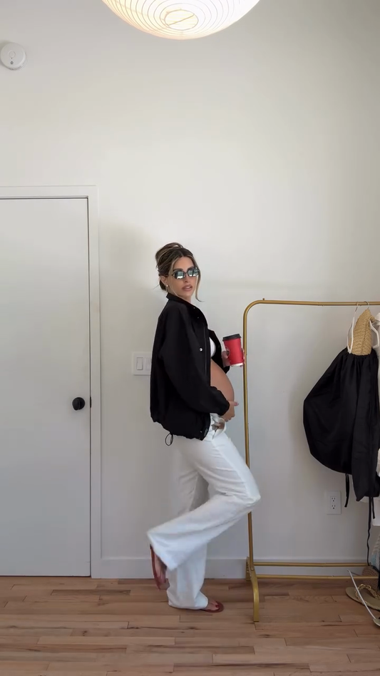 Black Oversized Collared Jacket