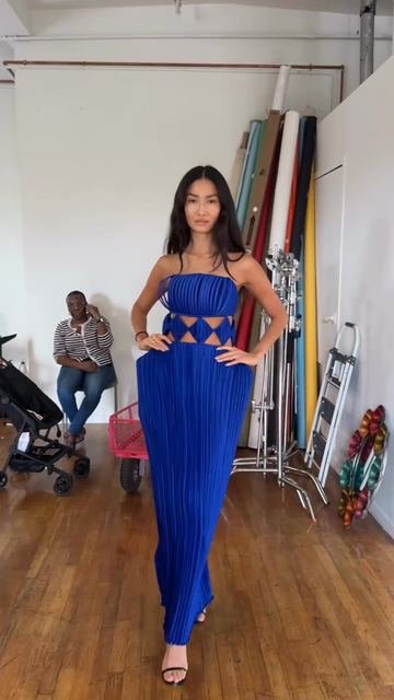 Sexy Geometric Hollow Dress