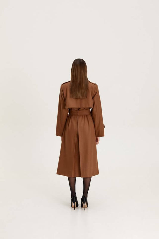 Chic Brown Trench Coat