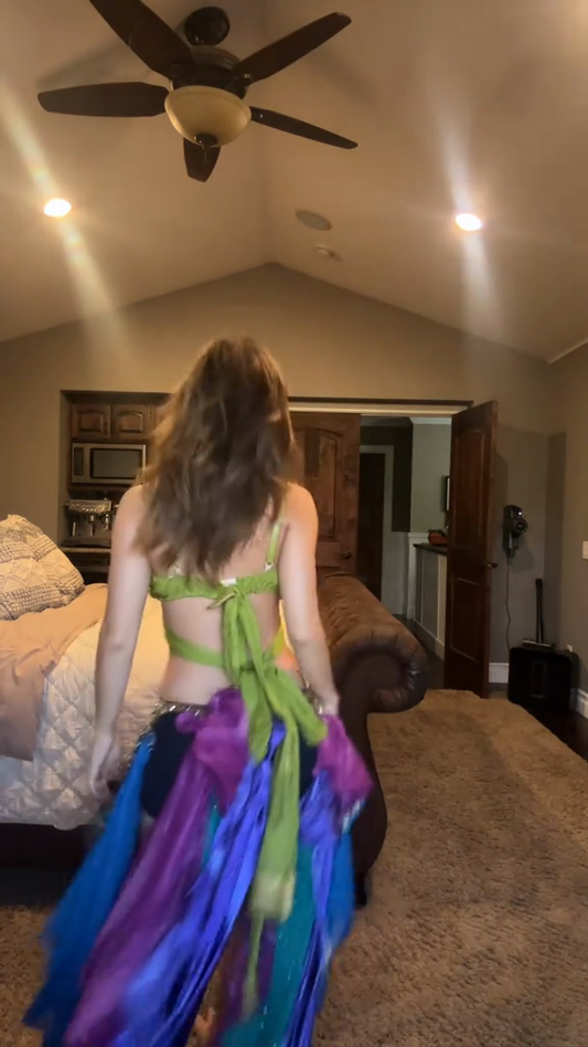 Colorful Belly Dance Outfit