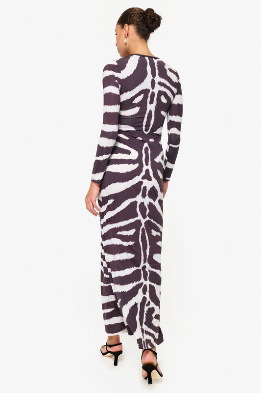 Zebra - Print Maxi Dress