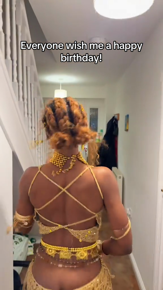 Gold Crochet Two  Piece Set