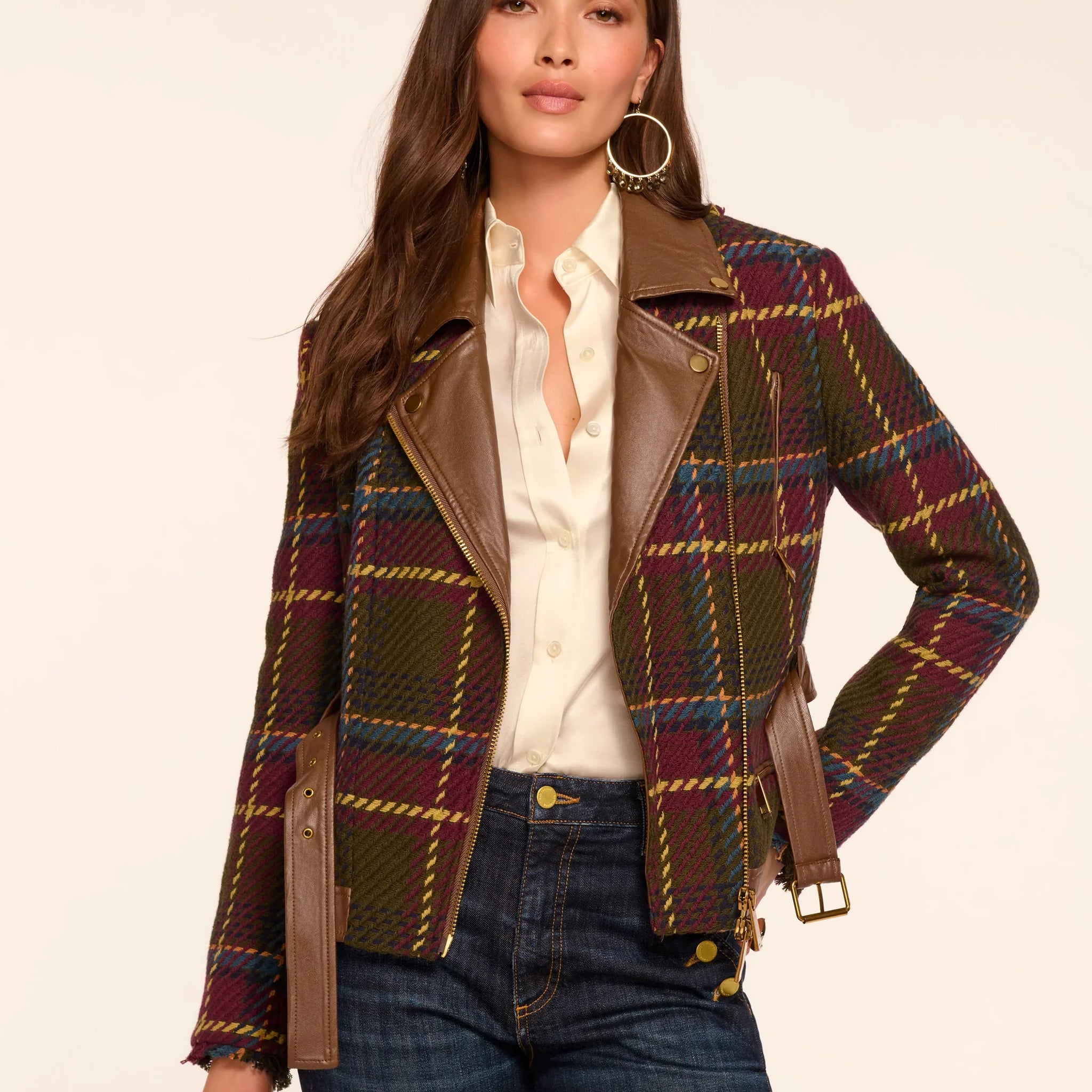 Mullin Plaid Moto Jacket